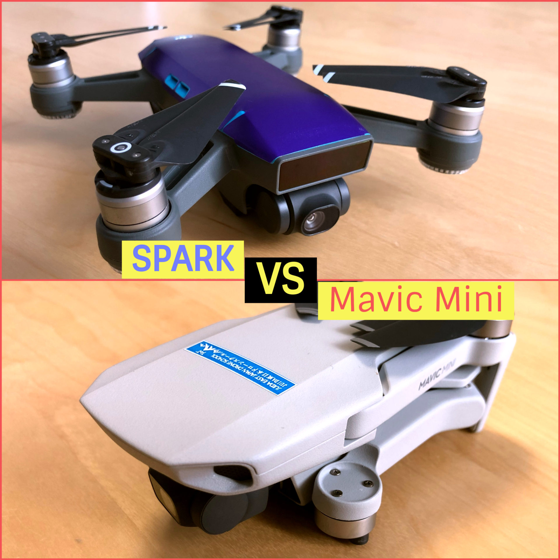 SPARK VS Mavic Mini (1) | JUIDA東日本ドローンスクール 盛岡校・秋田校